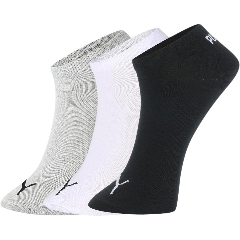 PUMA Ankle Socks Unisex 3 Pack Black/White/Gray 171503002-039 35/38