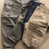 Men Cargo Pants Loose Button Zipper Closure Solid Color High Street Style Straight Leg Pockets Streetwear