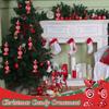 Weihnachtsbonbon-Dekorationen Hängende Bonbon-Ornamente mit Schnur zur Weihnachtsdekoration Weihnachtsbaumschmuck