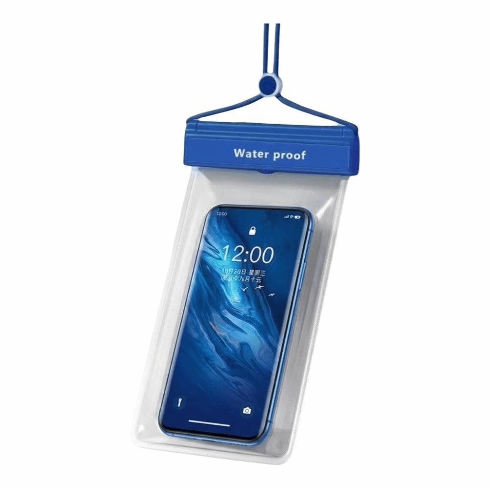 Hanging Neck Phone Bag Solid Color Mobile Phone Pouch Floating Phone Dry Cover  Phone королевский синий