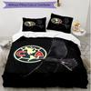 3pcs Duvet Cover Set (1*Duvet Cover + 2*Pillowcase, Without Core), Club America Print Soft All‑Season Bedding Set, Home Bedroom Decor Gift