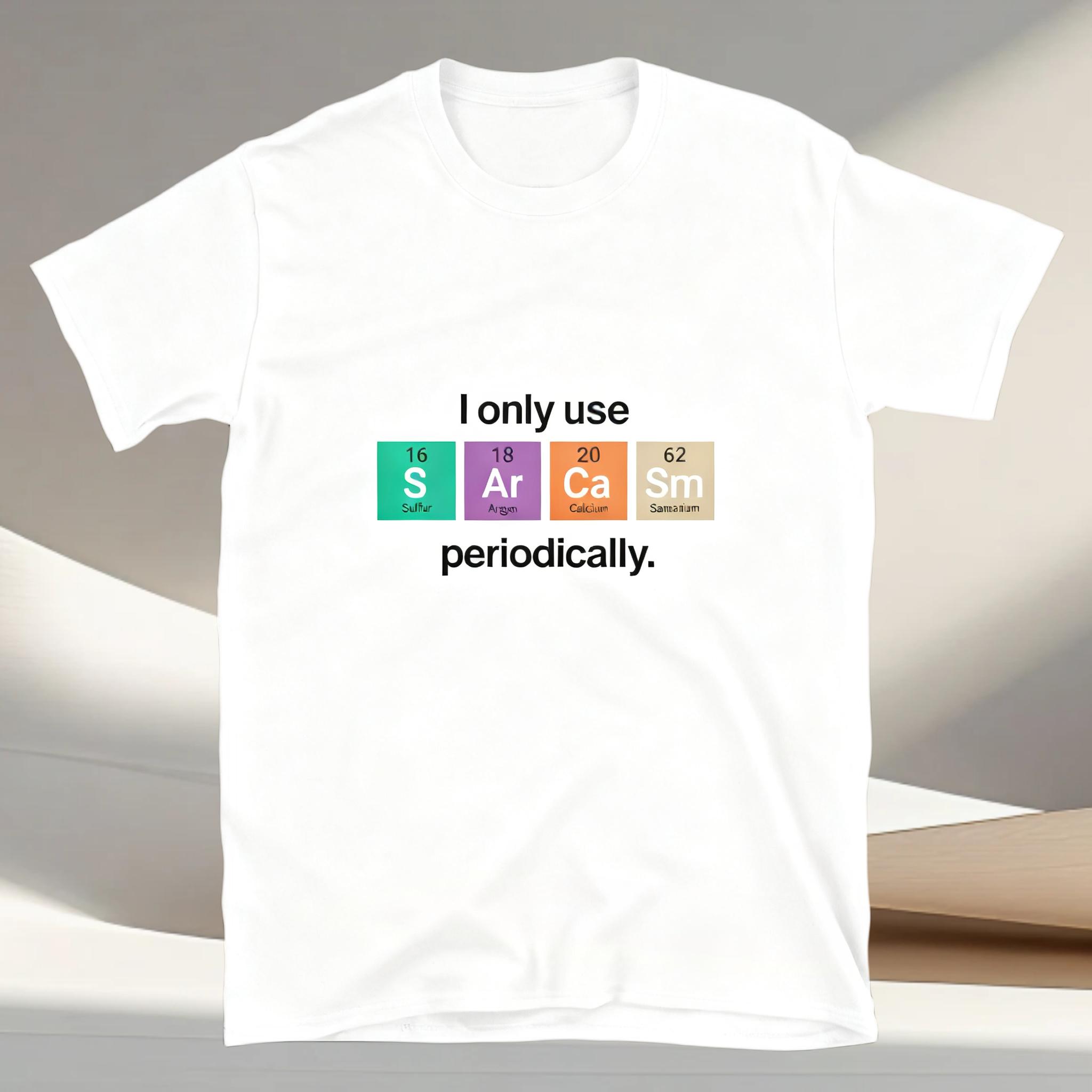 Periodic Table Elements Sulfur Argon Calcium Samarium T-shirt M