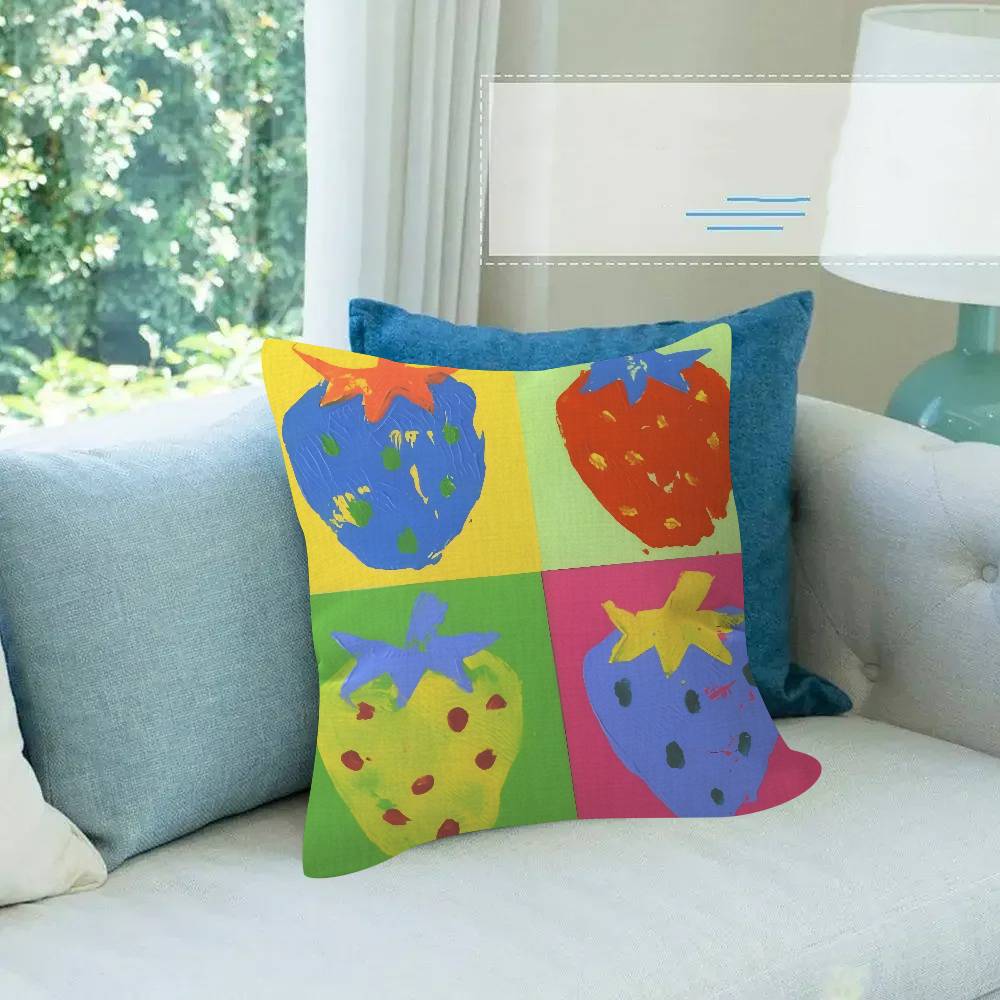 Art A-Andy Warhol Colors Cushion Cover 30X50 Polyester Sofa Cushions Decorative Throw Pillows Home Decoration Pillowcover
