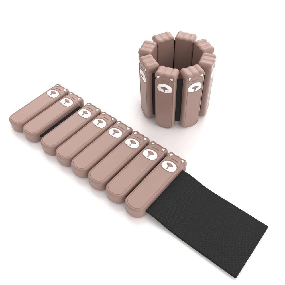 

1 Pair Adjustable Woman Wrist Weight Bracelet Animal Weight-bearing Fitness Equipment Pilates коричневый