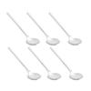 A20F-Stainless Steel 6Pcs Espresso Spoons Teaspoons For Coffee Sugar Dessert Cake Ice Cream Soup Antipasto