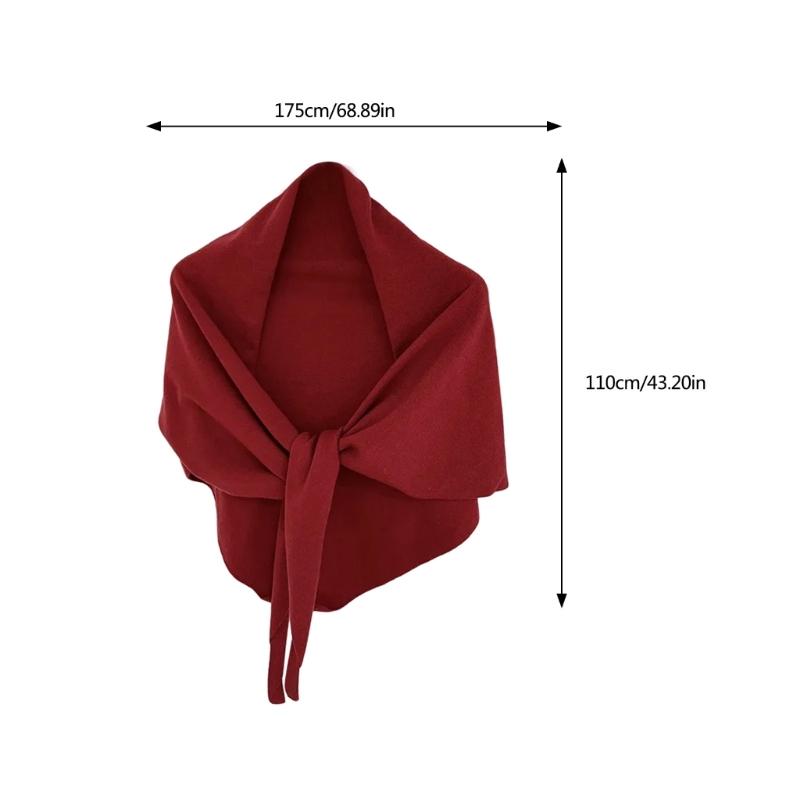 Versatiles Knitted Shawl Light weight Capes Fashionable Breathable Ponchos Warm Winter Accessory