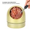 Soldering Iron Tip Cleaner Welding Nozzle Cleaner Metal Wire Balls with BaseGold