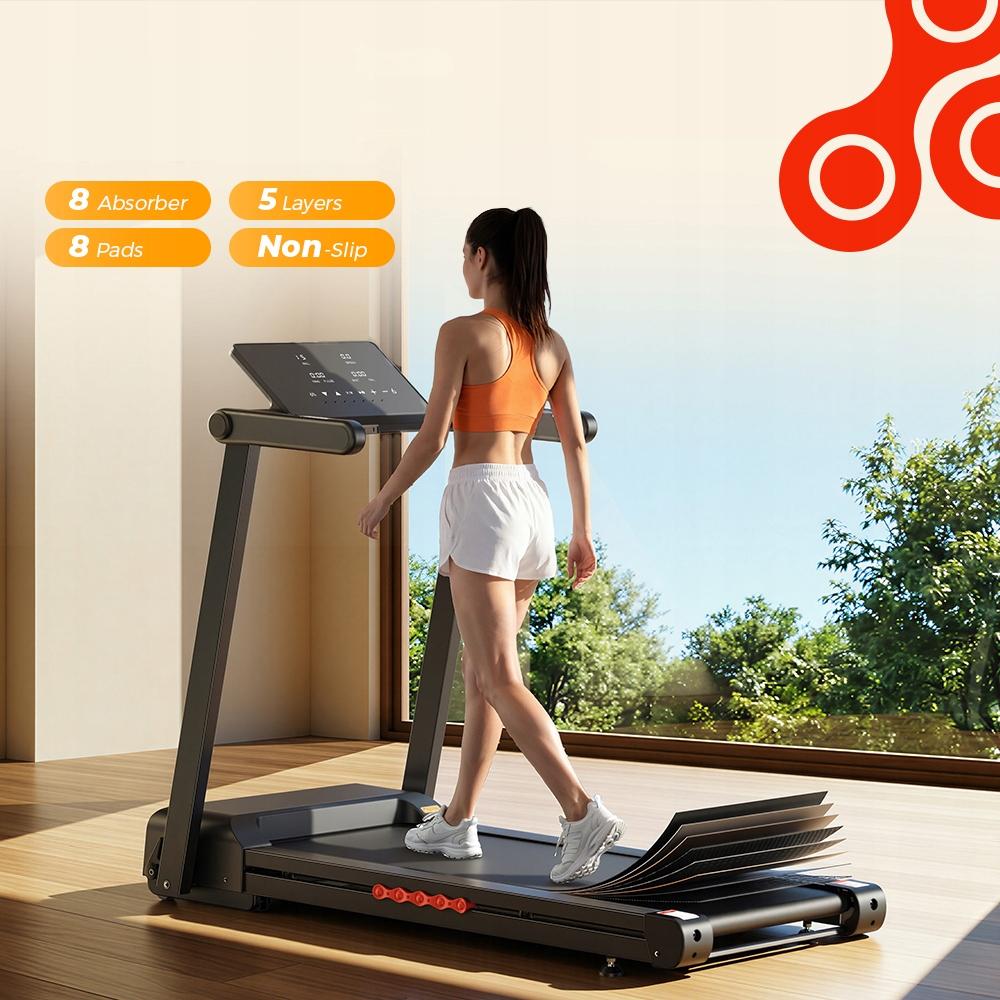 Bieżnia Elektryczna Składana Domowa Z LED App Dla 150kg 1-16 Km/h Do 1-18%