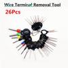26Pcs Car Wire Terminal Removal Tool Wiring Connector Pin Extractor Puller Tools