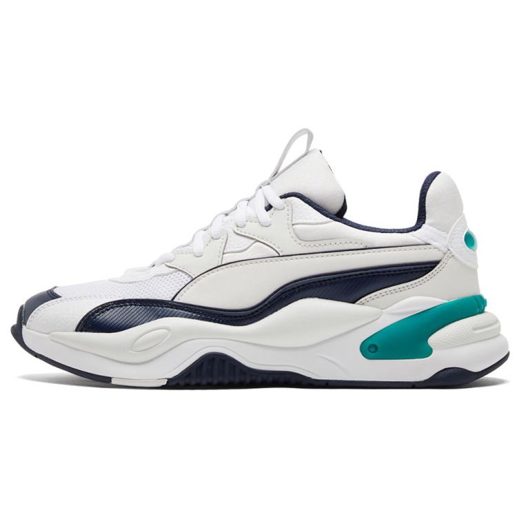 Puma Rs-2K Sahara Utility Synthetic Leather Mid-Top Lifestyle Sneakers Men Sneakers White Blue Green 368841-02