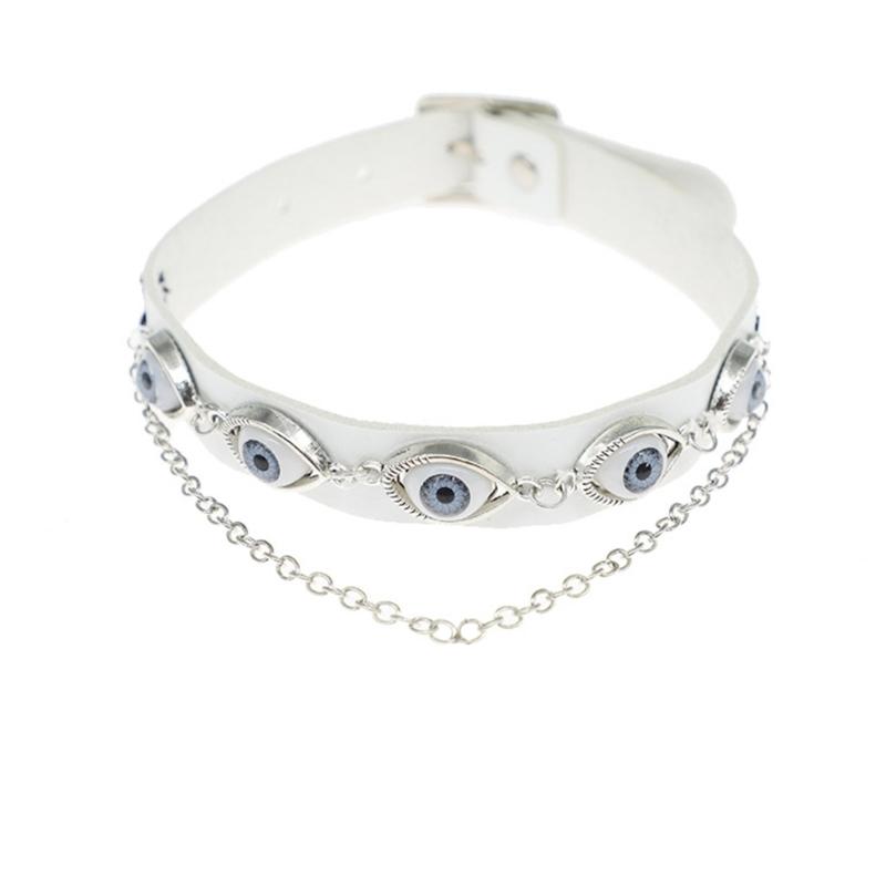 Adjustable Demons Eye Choker Necklace Versatile Devil Eye Choker Necklace Unique Neck Adornment for Various Neck Sizes 1