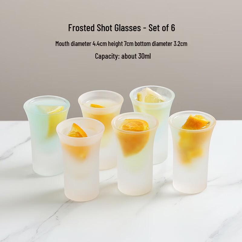 Bullet Shot Glass & Rack Set 30ML (Set of 6)