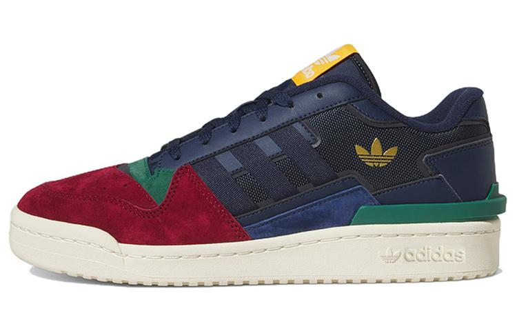 Adidas Forum Exhibit Low 2.0  Navy Burgundy Green  HQ7116