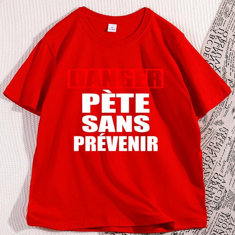 Danger Pete Sans Prevenir Sur Tshirt Men Women Casual Round Neck Cotton Short Sleeve Tshirt Y2K Streetwear Graphic Tee