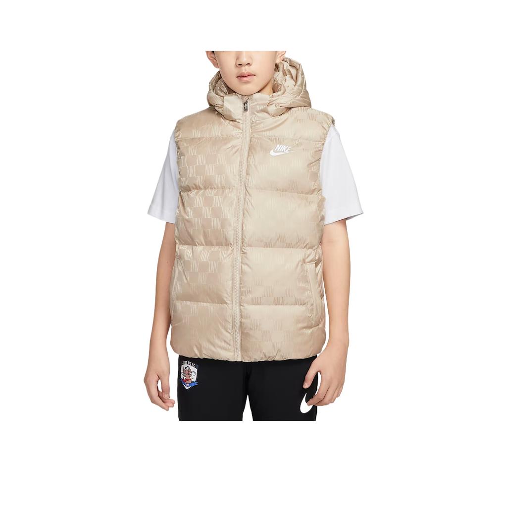 Nike Down Vest FW25 Comfortable Soft Warm Zipper Duck Down Kids Vest IR0026-101