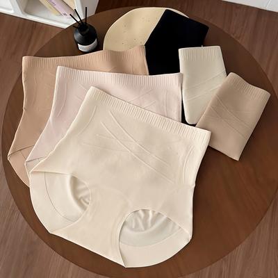 Damen Sommer Leichte Plastik Bauch Hohe Taille 10A Antibakteriell Schritt Unsichtbar Nicht Kratzend Slips