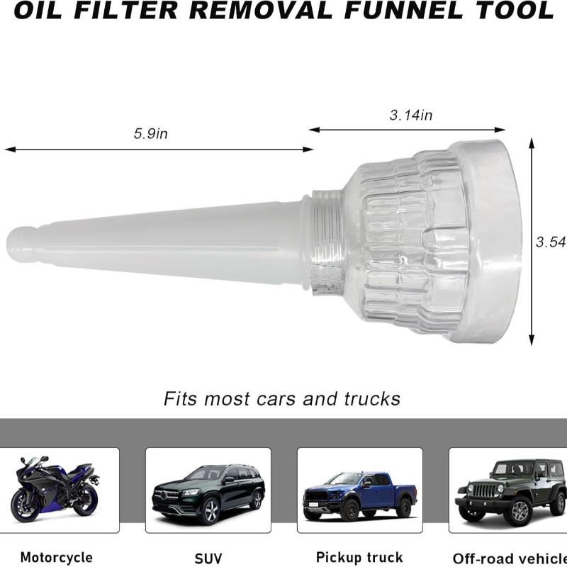 Automotive Oil Change Funnel Equipment Oil Funnel Fill Funnel Tool Gasoline Engine Funnel For Automotive Car Refueling Funnel
