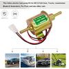 E8012S FD0002 P60430 EP12S Durable 12V Electric Inline Low Pressure Fuel Pump Kit with 2M Fuel Line Fuel Filters Hose Clamp Gold