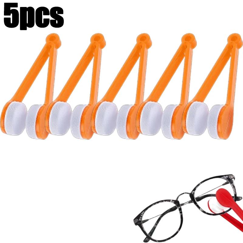 10pcs Fun Creative Multifunctional Glasses Cleaning Rub Eyeglass Sunglasses Spectacles Microfiber Cleaning Brushes Wiping Tools