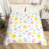Watercolor Easter Eggs King Queen Bedding Set Happy Easter Themed Duvet Cover Toddlers Rainbow Easter Egg Polyester Quilt Cover