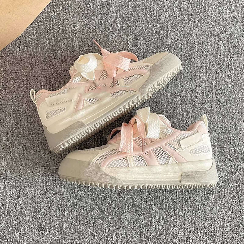 Ugly cute net female moral training summer new chic niche design thin Forrest Gump sports shoes