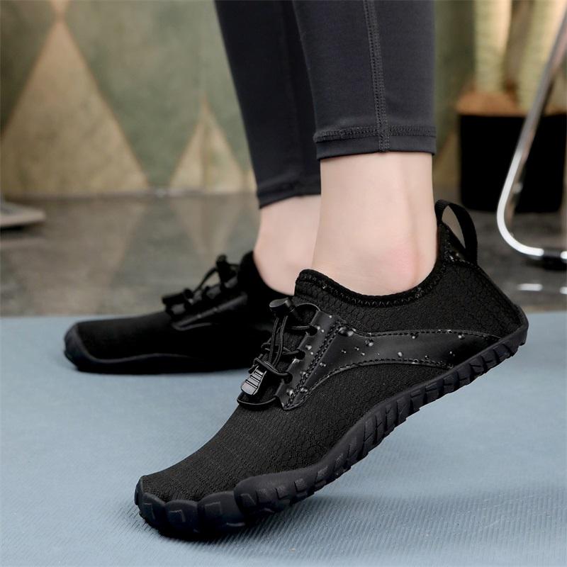 Indoor fitness shoes ******** rope shoes Mute treadmill shoes Gym training Yoga five-finger sneakers