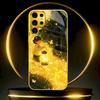 Protective Cover Cartoon High-end Electroplating Glass PhoneCase for Samsung Galaxy S26 S25 S24 S23 S22 S21 FE,Ultra,Plus