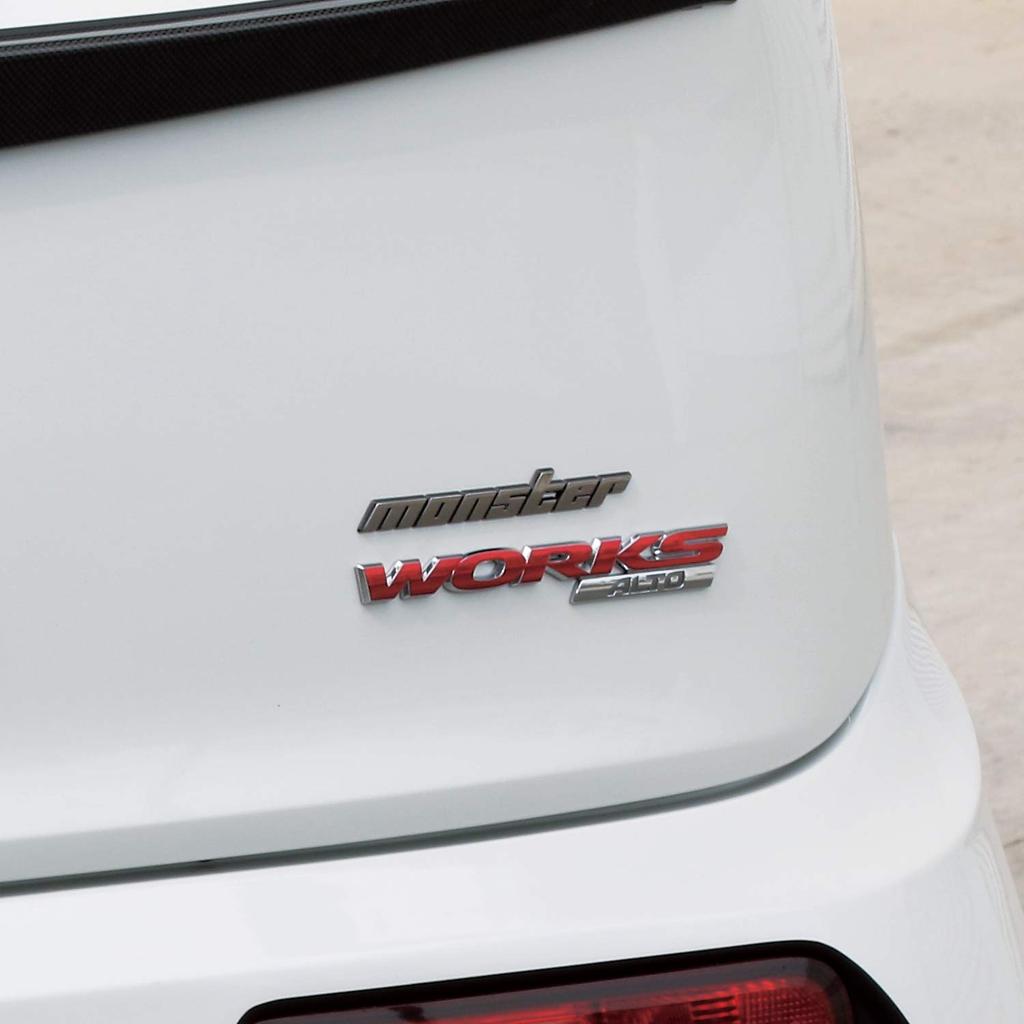 MONSTER SPORT Verchromtes Emblem (Keine PIN) Klein 100 x 15mm ZZZE37