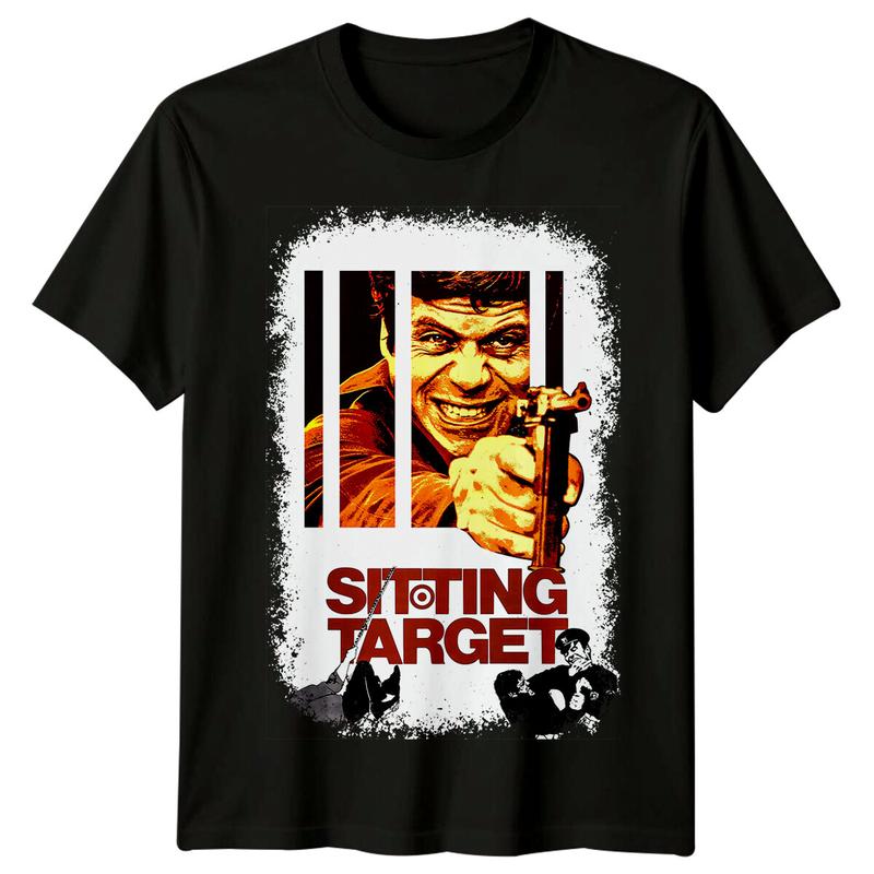 Sitting Target (1972) Movie Poster Inspired Unisex T-Shirt Retro 70s Tee