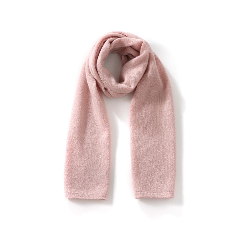 Women's 100% Pure Cashmere Scarf - Warm Soft Neck Warmer for Autumn/Winter, Solid Color, Perfect Gift