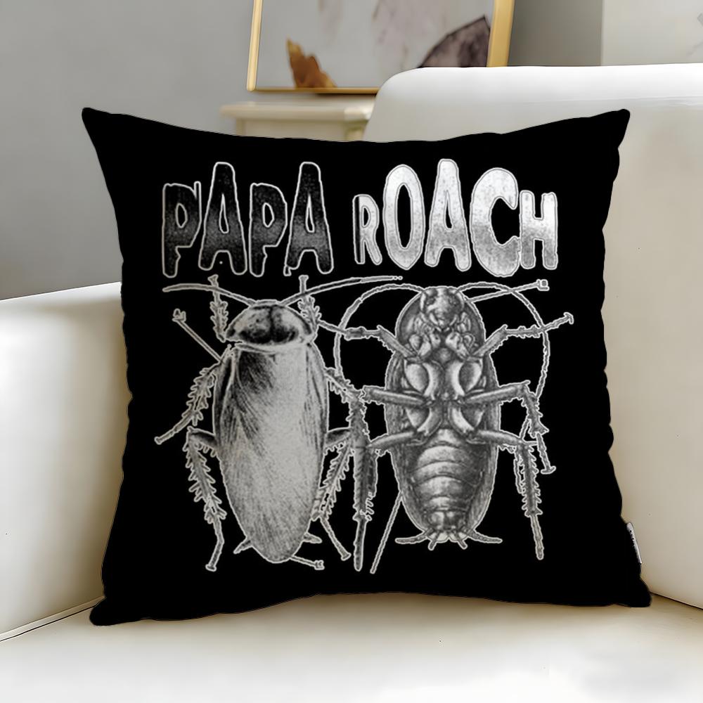 classic band Papa Roach Cushion Cover Soft  EasyWash Pillow Case  Versatile for Couch Bed Travel and Office