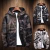 Premium Reversible Men Jacket Coats Male Casual Hooded Camouflage Windbreaker Outwear