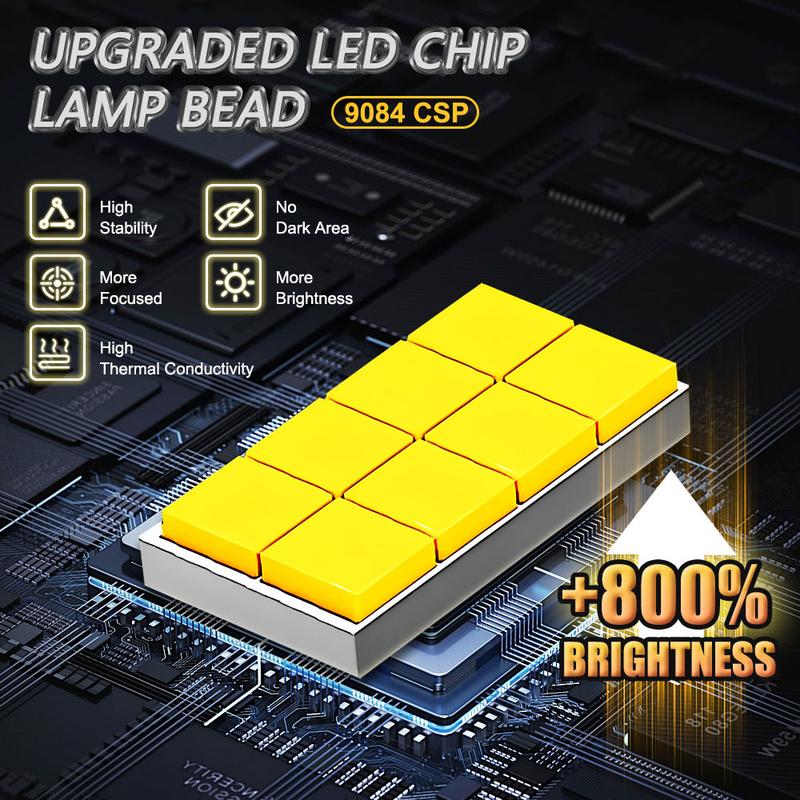 H7 LED Headlight Bulbs 800000LM for Car Lights 9084 Chip Mini Wireless Super Bright Headlamp Canbus Auto Diode Turbo Fan 12V 24V
