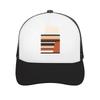 Retro Minimal Desert Stripe Geometry Mesh Baseball Cap Casual Hat Outdoor For Womens Unisex FeUnisex