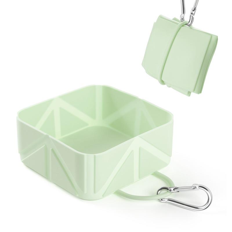 Folding Bowl Pet Out Silicone Portable Outdoor Drinking Water Dog Basin Cat Bowl Camping Bowl