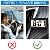 Small Digital Clock With LCD Time & Day Display Self-adhesive Mini Automotive Digital Clock for Car Truck Dashboard & Air Vent