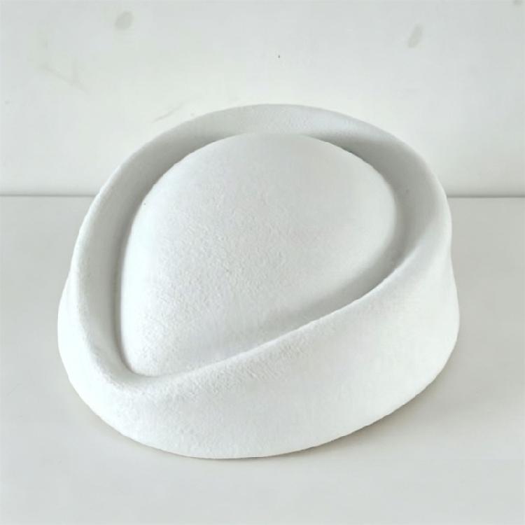 Classical French Flight Attendant Hat Polyester Stewardess Costume Accessoris Women Winter Fashion Headwear