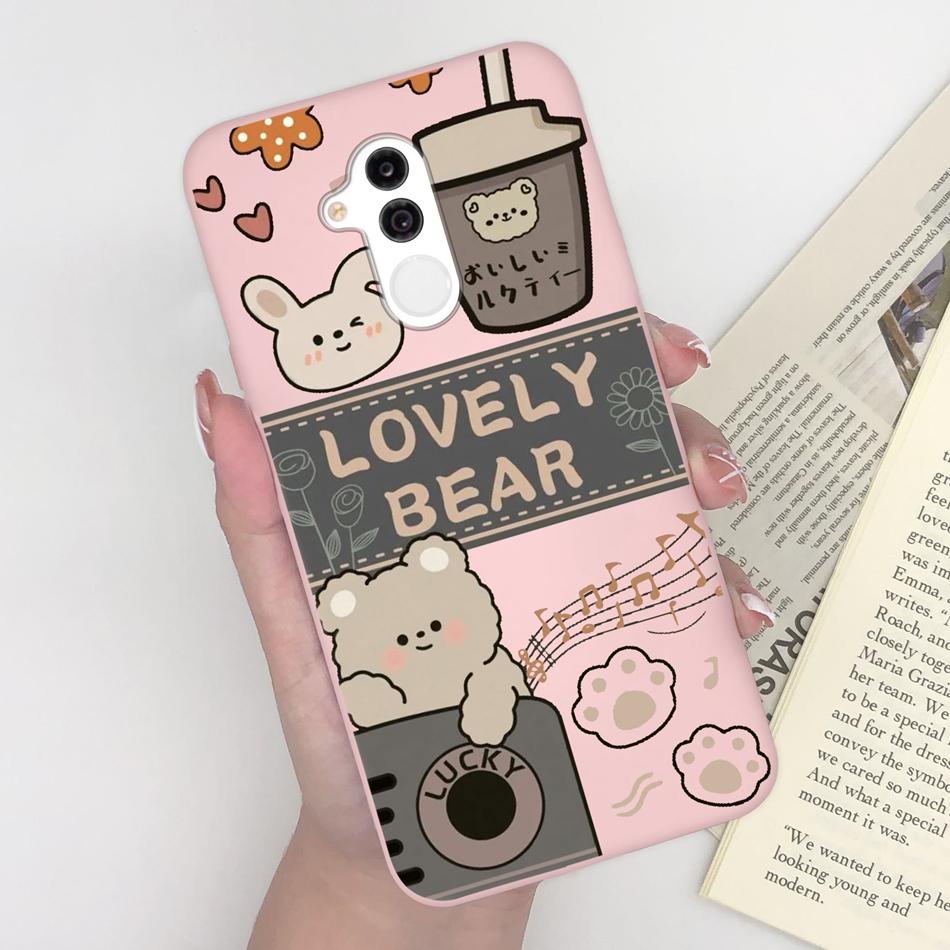 Case For Huawei Mate 20 Lite Cute Astronaut Soft Matte Silicone Bumper For Huawei Mate 20lite Phone Back Cover Coque Bumper Capa
