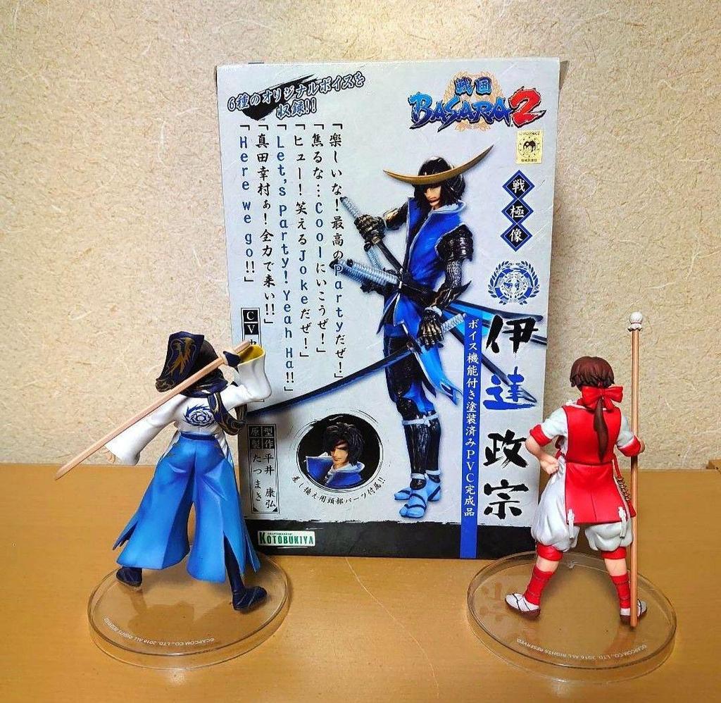 [USED] Kotobukiya Sengoku BASARA Sengoku Statue Date Masamune and Sanada Yukimura Figure