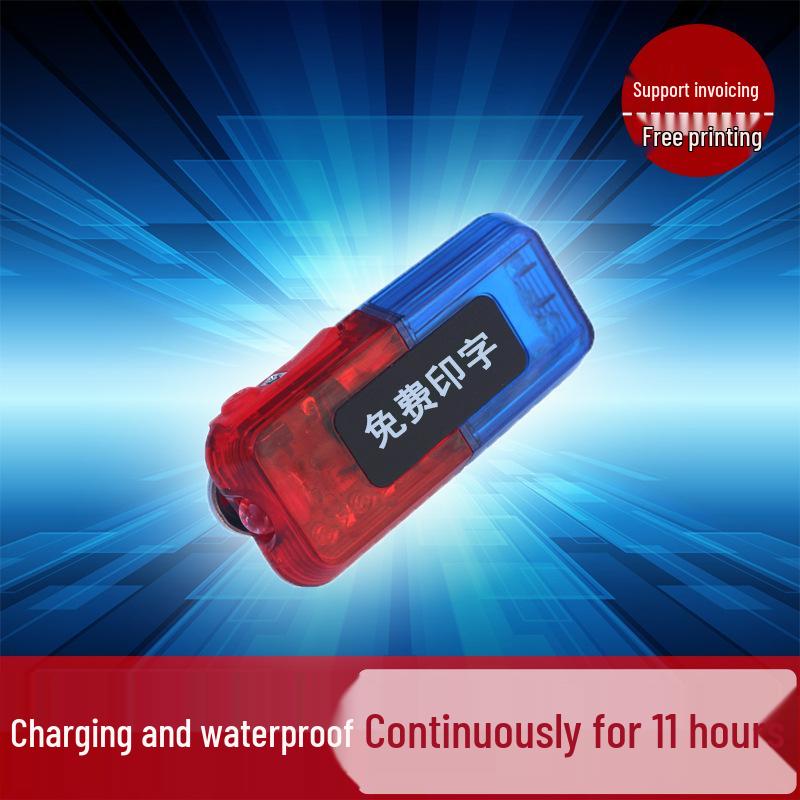 

Rechargeable Multifunctional Cycling & Running Safety Light for Night Visibility Free Custom Text (note required)