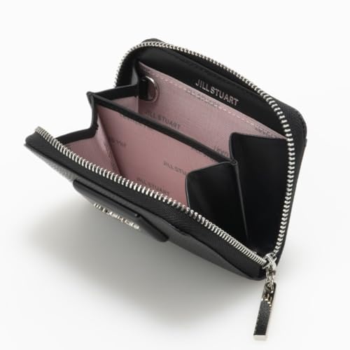JILL STUART Melty Coin Purse, Women's, Vivid Plate, Thin, JSLW4BC1, Black