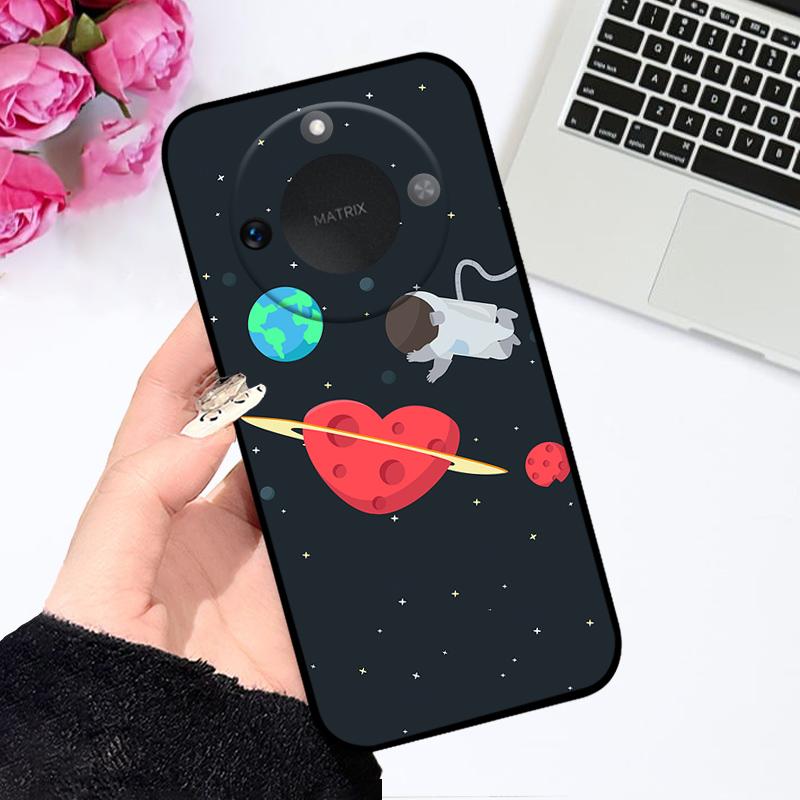 Case For Honor X9c Smart 5G Soft Silicone TPU Phone Cover For Huawei Honor X60 Protective Fundas Bumper Cartoon Color Painted