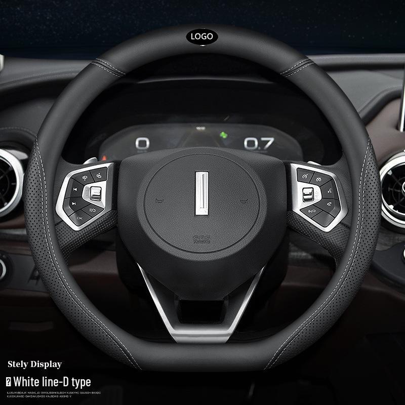 Premium Leather Steering Wheel Cover for Great Wall WEY VV7S, P8, VV5S, VV6, VV5, VV7