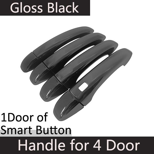 For Renault Kangoo 3 Gloss Black Outer Door Handle Cover Creative Sticker Trim Car Protective Film Styling Accessories
