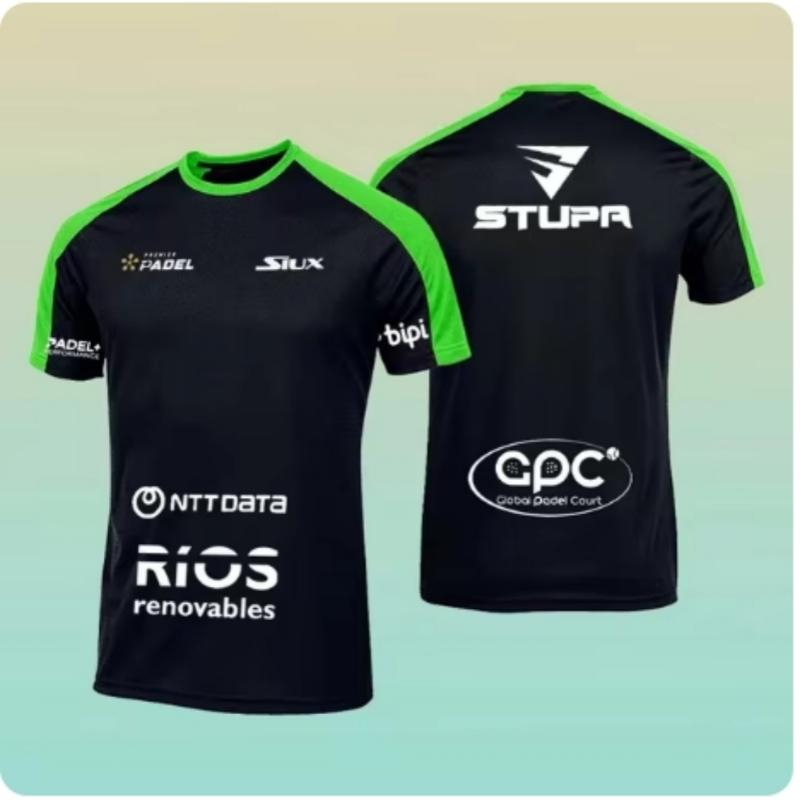 2024 Sommer Locker Herren Tennis T-Shirt Mode Einfarbig O-Ausschnitt Kurzarm T-Shirt Atmungsaktiv Schnelltrocknend Sport Match Top