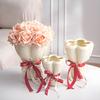 Mini Ceramic Vase for Handheld Bouquets, Home Decor Tabletop Vase, High-Value Gift for Best Friend Wedding, Creative Small Vase