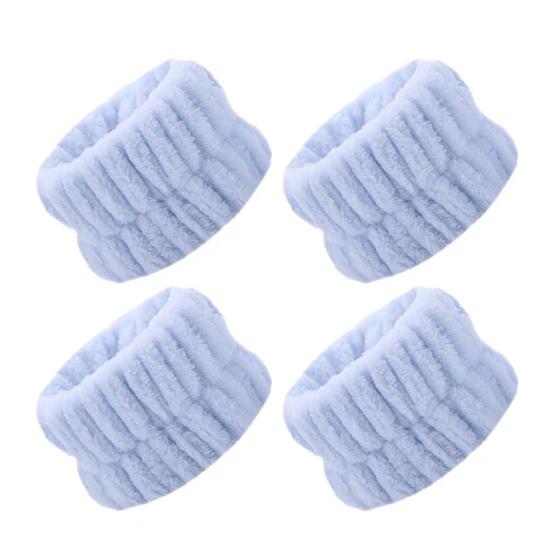 2 Paar verstellbare Armbänder Super wasserabsorbierend Elastisch Gesichtswasch-Armbänder Schnell trocknend Bequeme Passform Armband