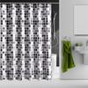 Mosaic Thickened Pattern Shower Curtains Polyester Waterproof Bathroom Bath