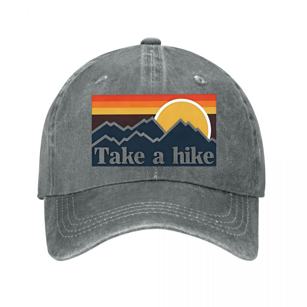 Vintage Take A Hike Cap For Hiking Outdoor Washed Baseball Cap