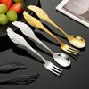 Elegant Swan Cutlery Set with  Forks Spoons Dessert Forks Spoons Cutlery Holder Racks  Restaurant